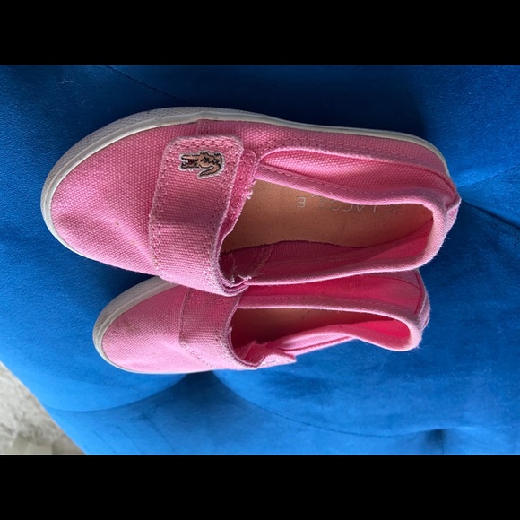 Lacoste pink sneakers. Size 8. Gently used. - Picture 3 of 3